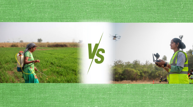 Revolutionizing Agriculture: Traditional Farming vs. Precision Farming with Drones