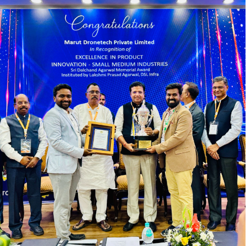 Hyderabad-based Marut Drones receives FTCCI Excellence Award for Product Innovation