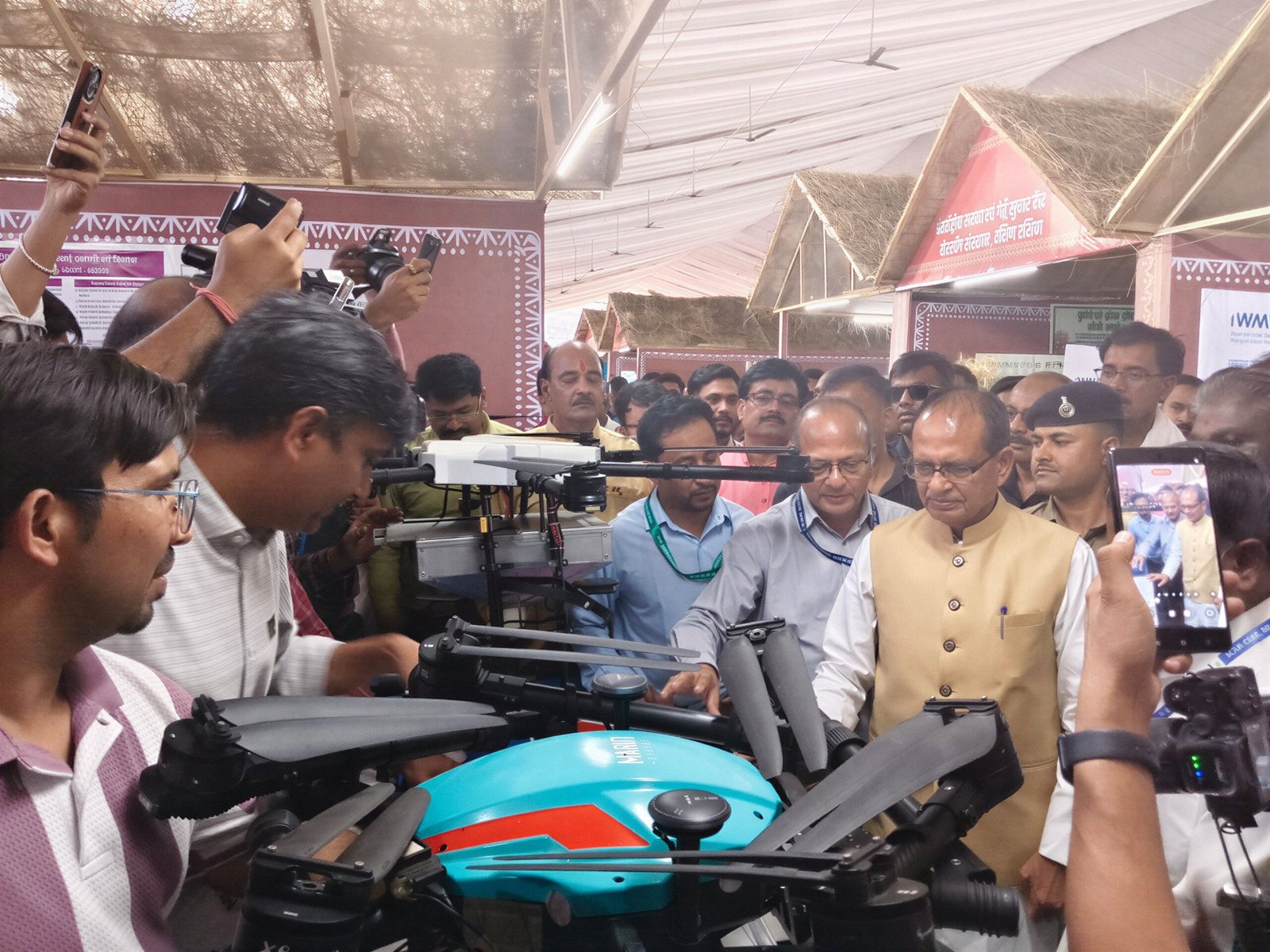 Shivraj Singh Chouhan+Marut Drones